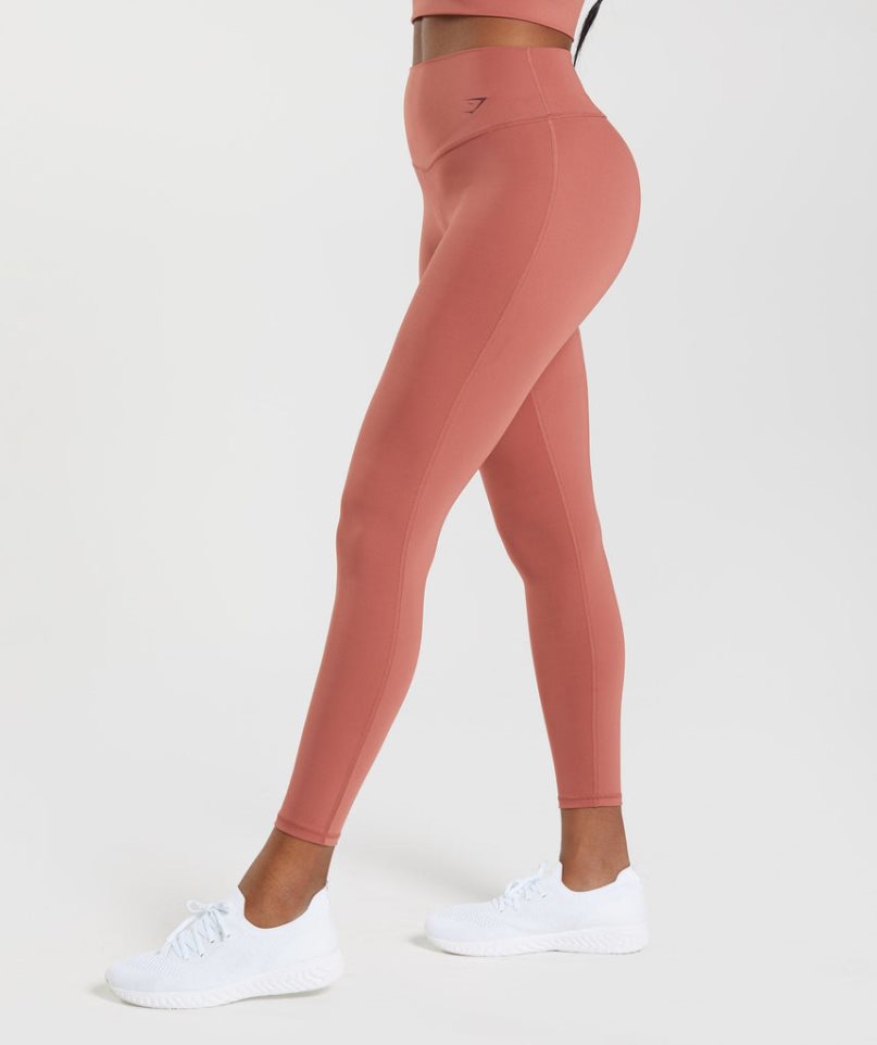 Legginsy Gymshark Elevate Damskie Koralowe | PL 374EAD